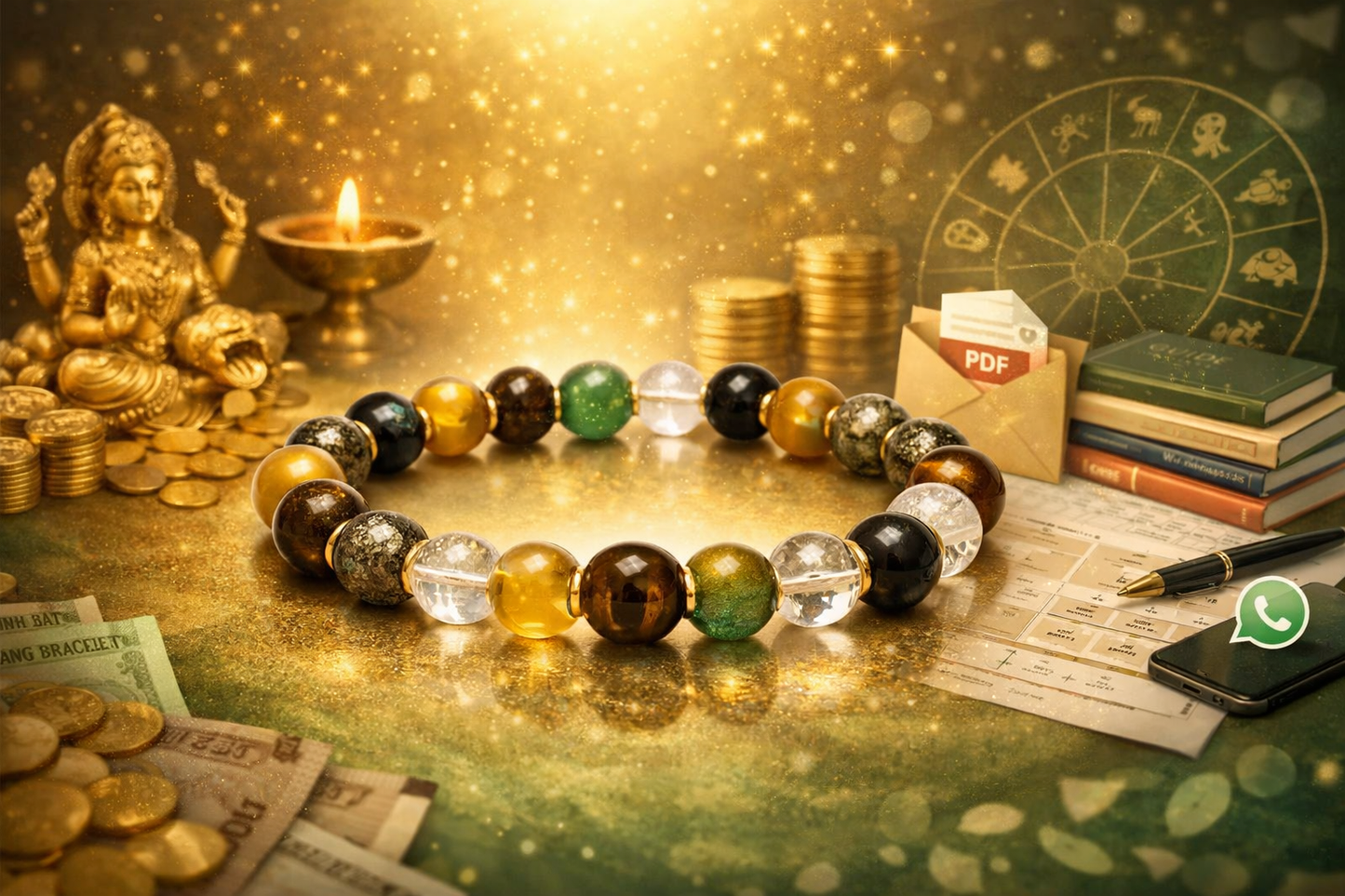 Shubh Dhan Yog Bracelet™ – Personalised Wealth Support Bracelet